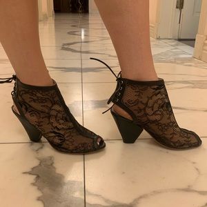 Candela nyc lace up booties